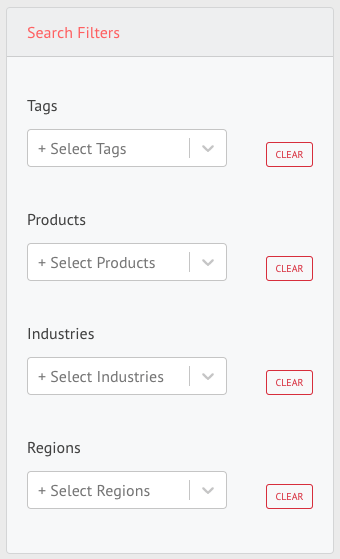 User default search filters